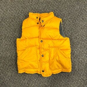 Gap vest, yellow/orange, size 5, like new